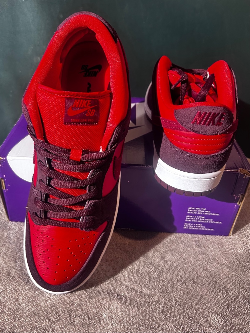 Nike SB Dunk Low Pro "Cherry" – Men's Size 12 - Picture 3 of 5